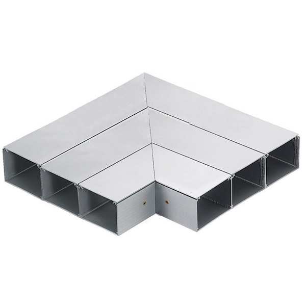 Flat Elbow Raceway, HBLALU7620 Series, 11.54 in W, 2.16 in H, 11.54 in L